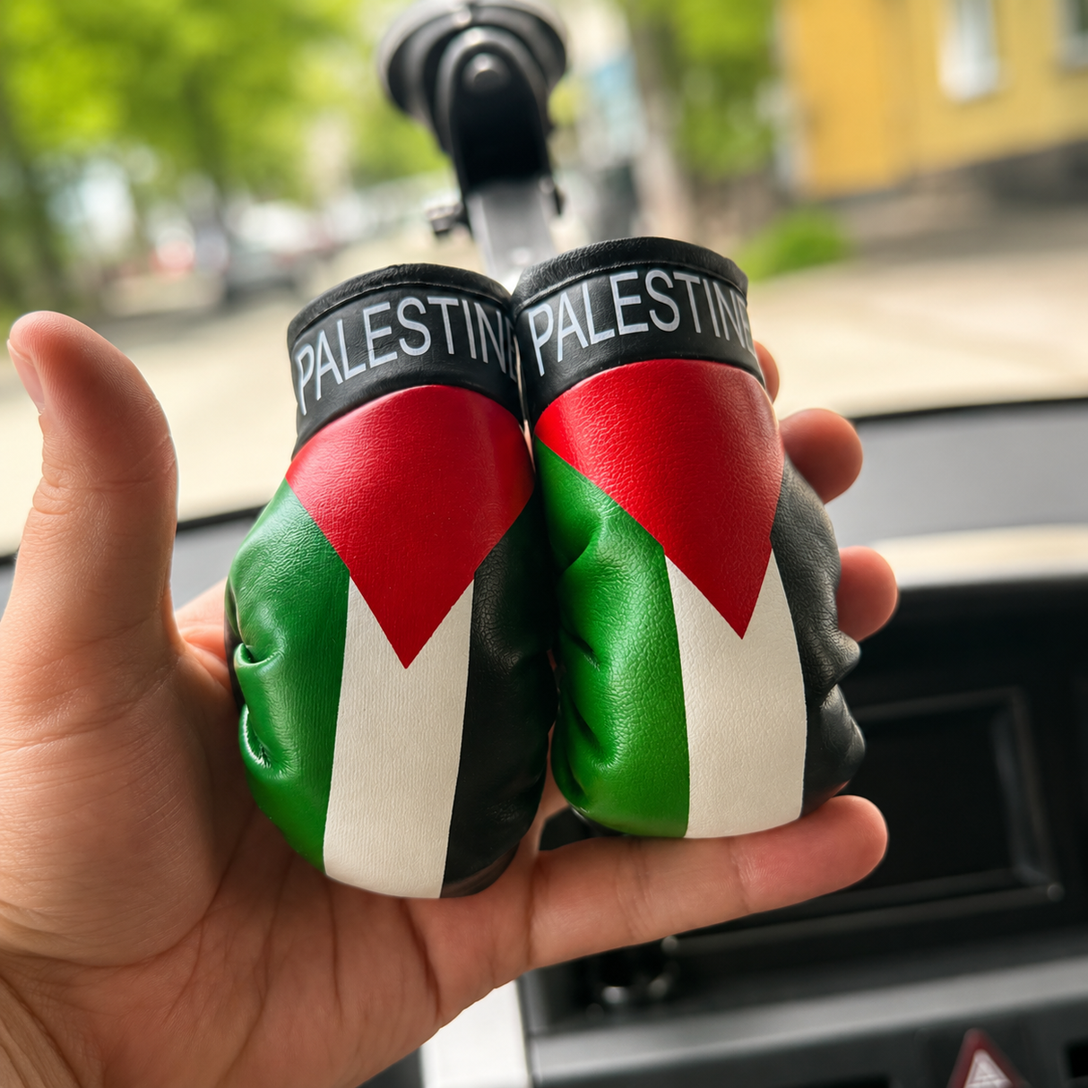 Palästina Mini-Boxhandschuhe für den Rückspiegel
